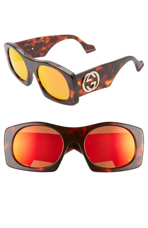 gucci sunglasses red lens|red gucci sunglasses men.